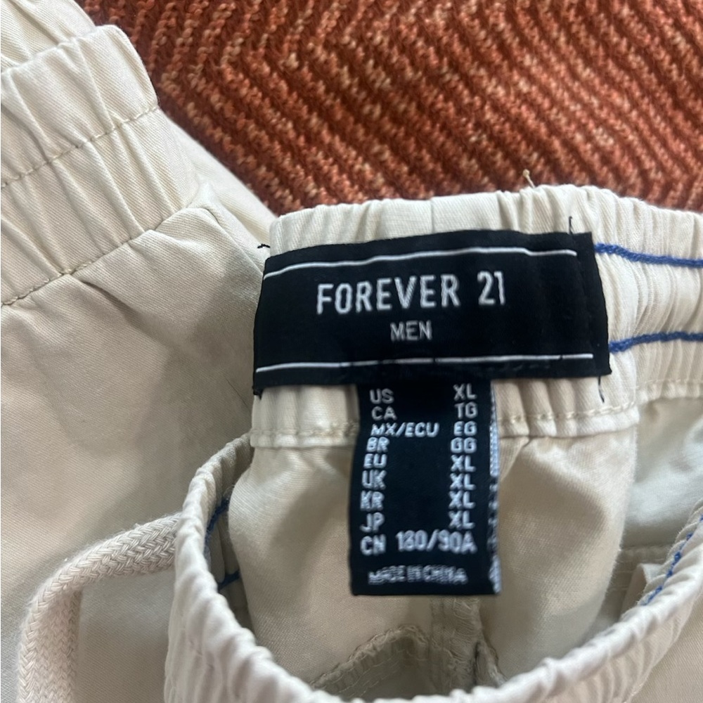 Forever 21 Men's Off-White Pants